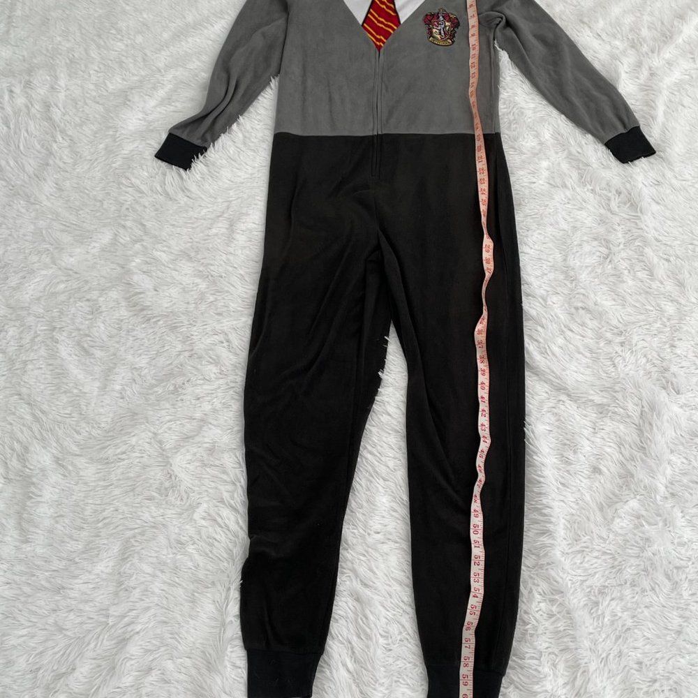Unisex Harry Potter Fleece Costume Outfit in Gray and Black Size Small (4/6) - Picture 6 of 10